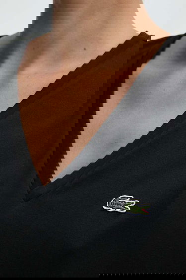 T-paita Lacoste Lacoste V-Neck T-Shirt Musta | TF7300, 4
