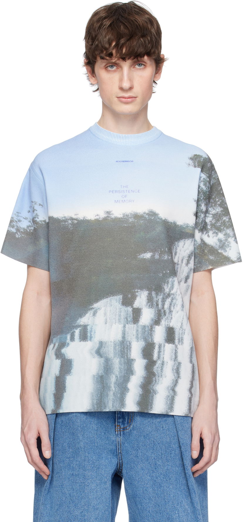 T-paita ADER ERROR ADER error Half S Pull-Over Graphic T-Shirt Sininen | BO01SSKT0503BL