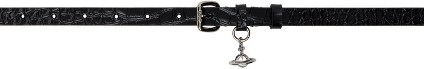 Vyöt Vivienne Westwood Vivienne Westwood Mini Alex Charm Belt Musta | 8201007IW-L0098-