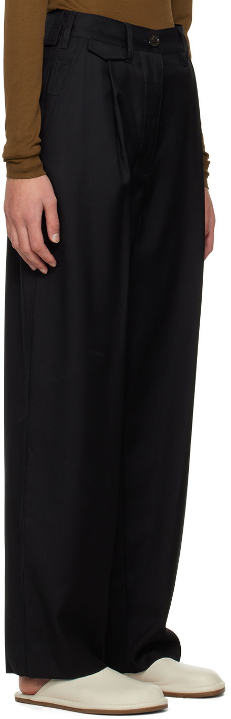 Housut TOTEME TOTEME Fluid Trousers Musta | 224-2005-244, 1