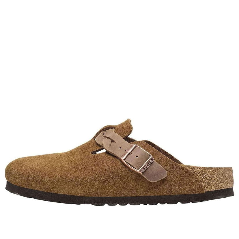 Tennarit ja kengät Birkenstock Braided Suede Leather Sandals Narrow Fit Ruskea | 1026713
