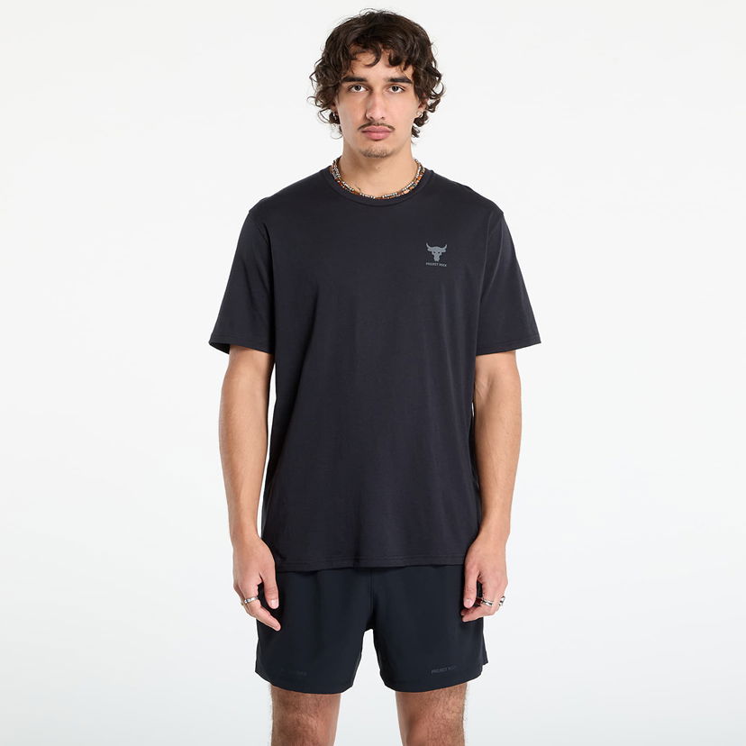 T-paita Under Armour Project Rock Simple Branded Tee Musta | 1387797-002