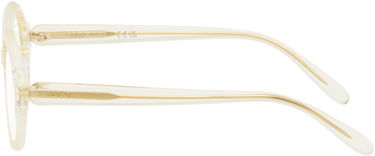 Aurinkolasit Loewe Chunky Rounded Frame Glasses Beige | LW50100UW50032 192337225307, 2