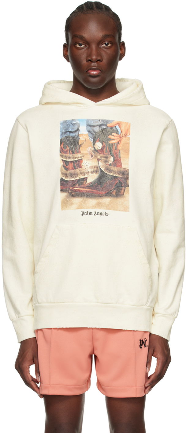Huppari Palm Angels Dice Game Hoodie "Off-White" Beige | PMBB117R24FLE0020384, 0