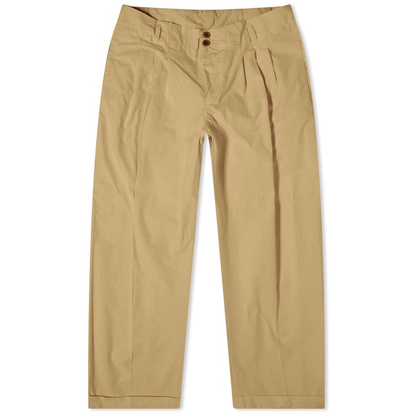 Housut YMC Keaton Trousers Beige | Q4AZG-20