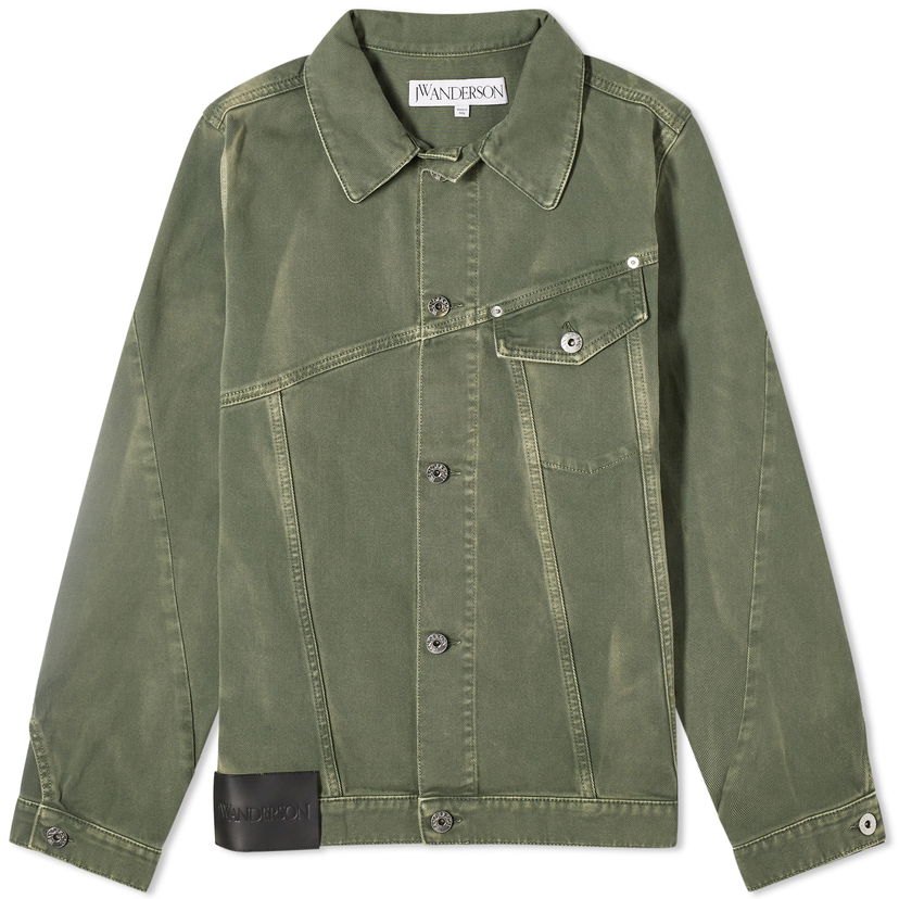 Takki JW Anderson Twisted Denim Jacket Vihreä | DJ0030-PG1522-500