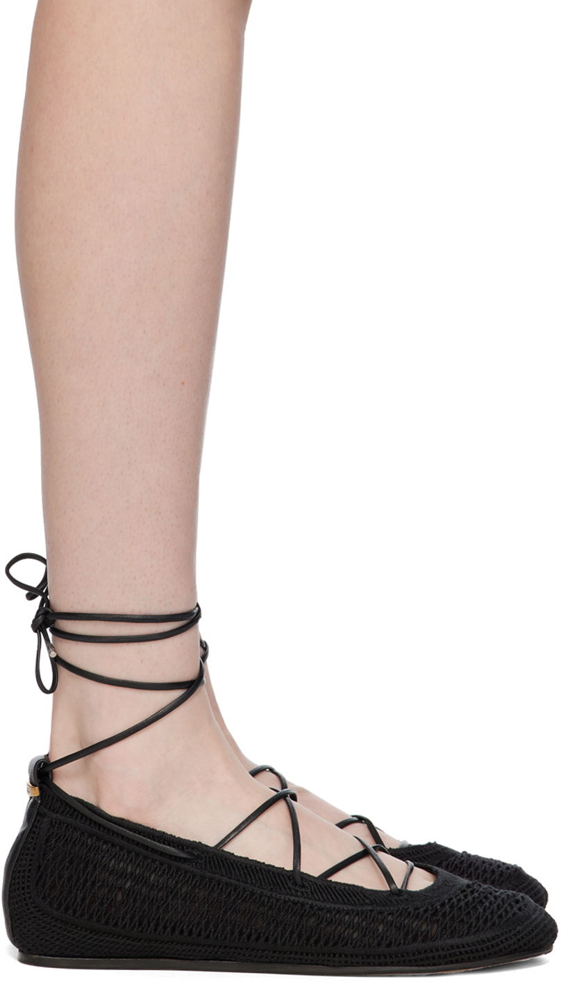 Vaatteet ISABEL MARANT Isabel Marant Belna Lace-Up Ballerina Flats Musta | 24EBN0006FB-B2A07S