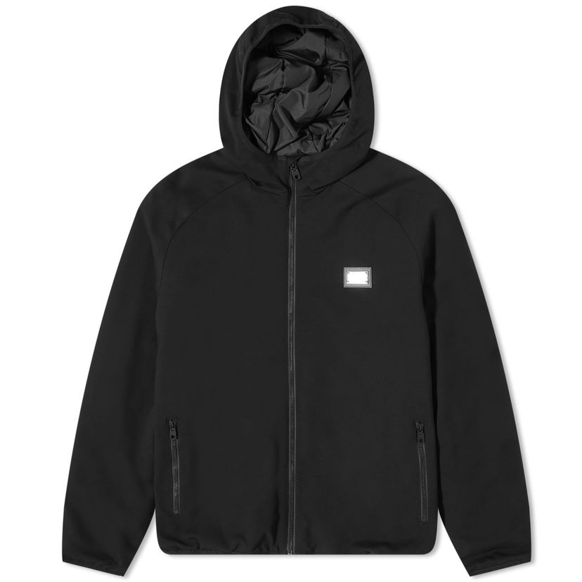 Tuulitakki Dolce & Gabbana Techinical Jersey Plate Windbreaker Black Musta | G9AOETGG718-N0000