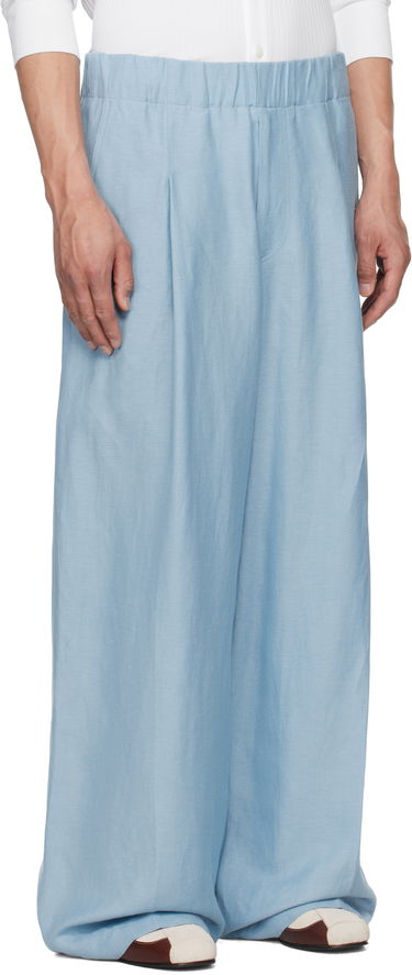 Housut Dries Van Noten Dries Van Noten Drawstring Wide-Leg Trousers Ruskea | 251-020907-1304, 4
