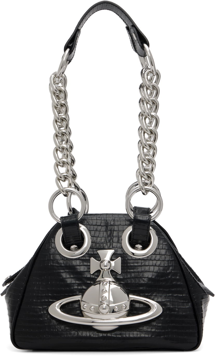 Käsilaukku Vivienne Westwood Vivienne Westwood Archive Orb Chain Handbag Musta | 46020008W-L00C0-