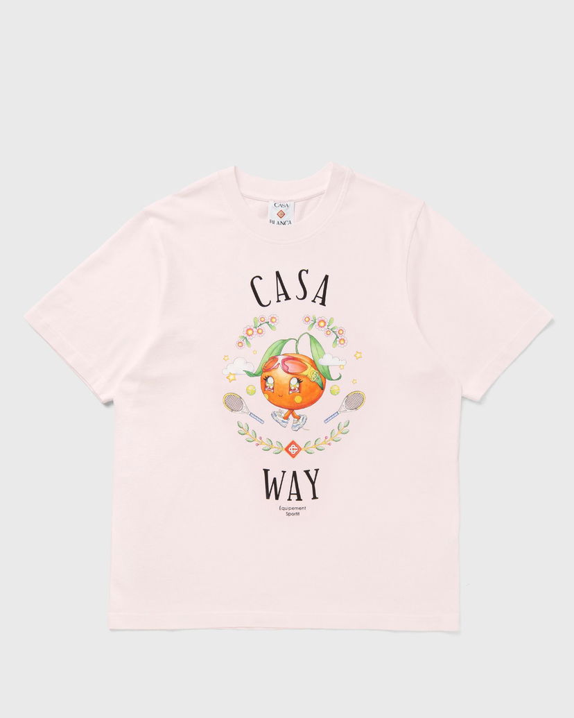T-paita Casablanca Casa Way Orange Mascot Graphic T-Shirt Vaaleanpunainen | M-AW25-JTS-001-09