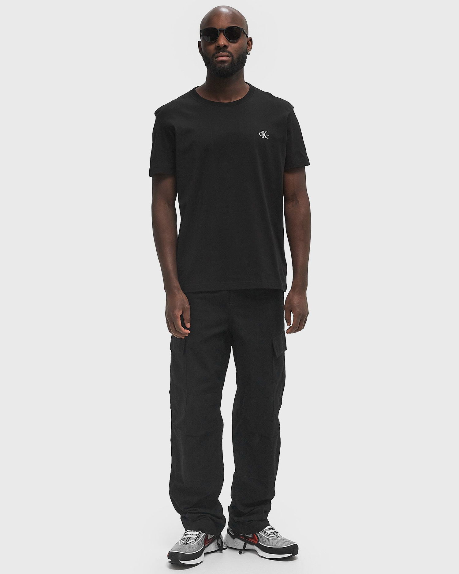 T-paita CALVIN KLEIN Calvin Klein Jeans Monologo 2 Pack T-Shirt Regular Fit Musta | J30J3201990GO, 1