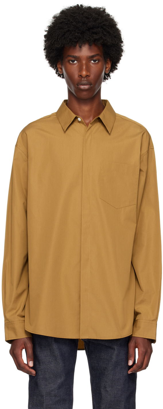 Paita CALVIN KLEIN Beige Classic Shirt Oranssi | 81EM115