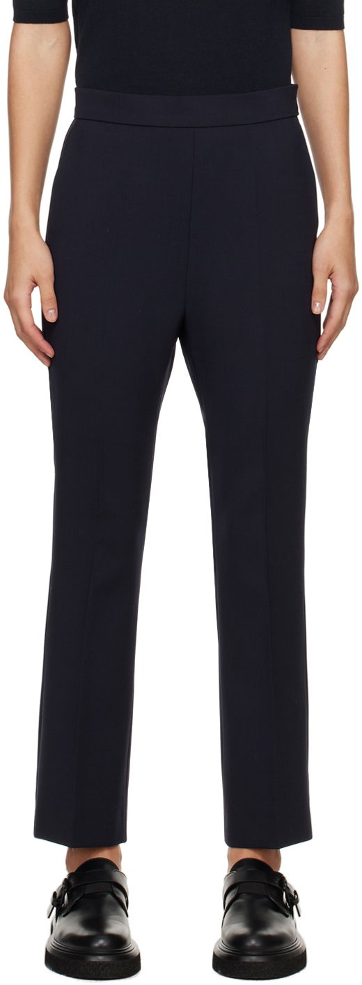 Housut Max Mara Max Mara Slim-Fit Dress Trousers Sininen | 2411131081600