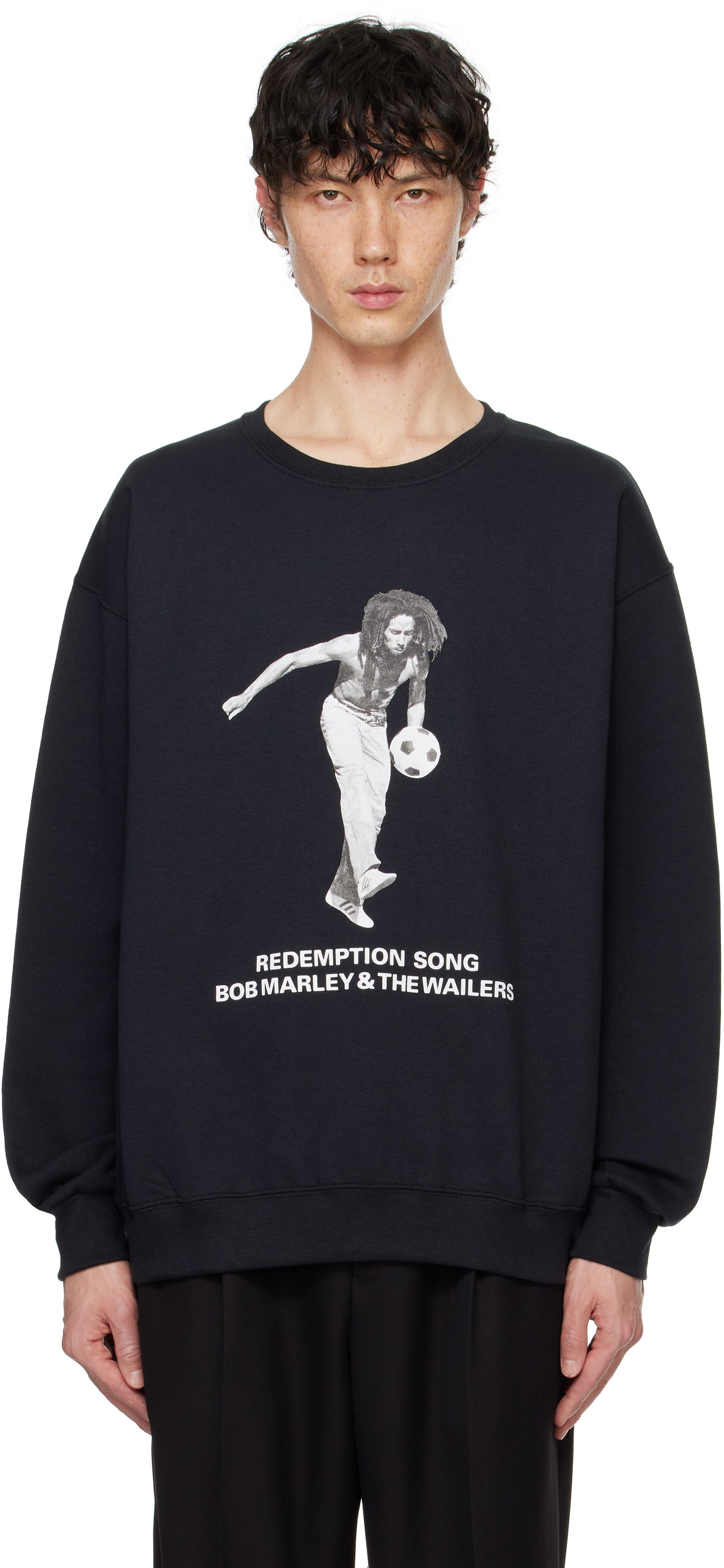 Huppari WACKO MARIA Bob Marley Crewneck Sweatshirt Musta | BOBMARLEY-WM-SS14, 0