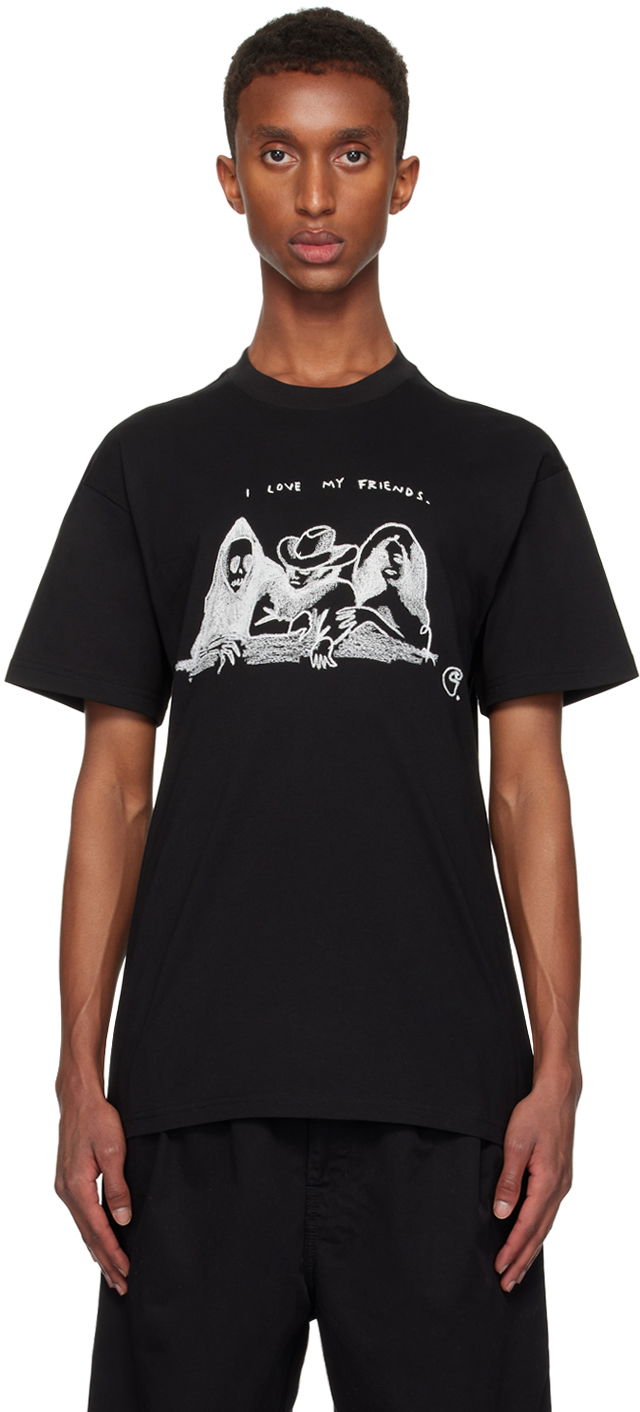 T-paita Carhartt WIP Black 'Friends' Graphic T-Shirt Musta | I033982