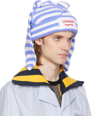 Pipo Charles Jeffrey Loverboy Charles Jeffrey Loverboy Chunky Knit Rabbit Beanie Sininen | 54131501, 3