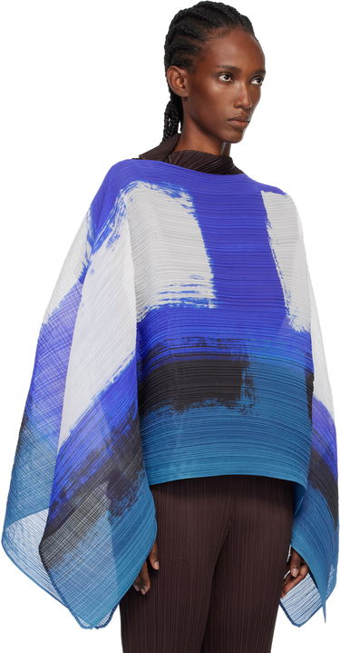 T-paita Pleats Please Issey Miyake PLEATS PLEASE ISSEY MIYAKE Jump Madame-T Pleated Abstract Print Top Monivärinen | PP59AD121, 1