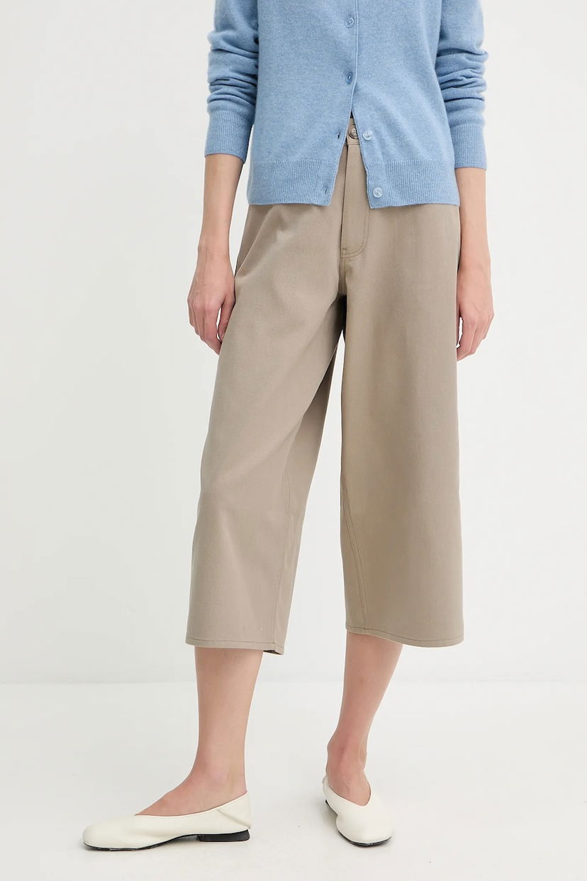 Shortsit Samsoe Samsoe Samsoe Samsoe SAHARP High Waist Shorts Beige | F25200114