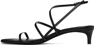 Asusteet Khaite KHAITE Loop Kitten Heel Sandals Musta | F3076-920, 2