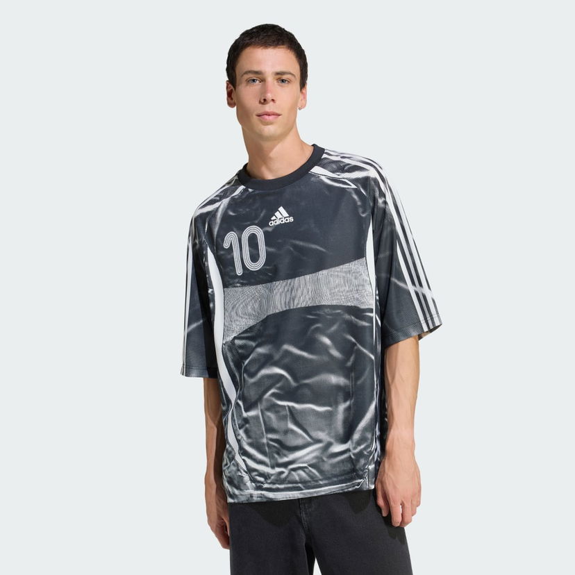 Jersey adidas Performance Adilenium Season 4 Teamgeist Printed Soccer Jersey Musta | KF8522