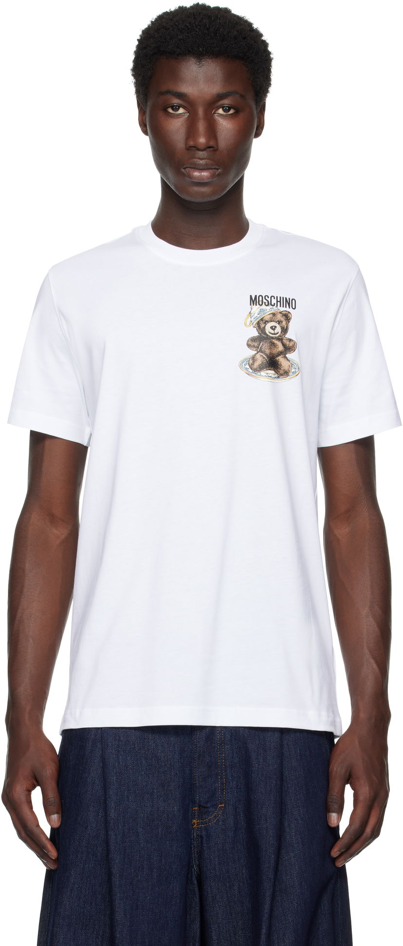 T-paita Moschino Moschino Teddy Bear Graphic T-Shirt Valkoinen | 252ZZ072152411001