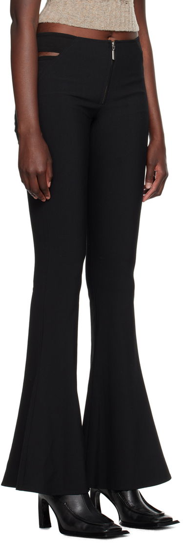 Housut Jean Paul Gaultier Gaultier KNWLS Cutout Flare Trousers Musta | 23/14-F-PA078B-C036-00, 1