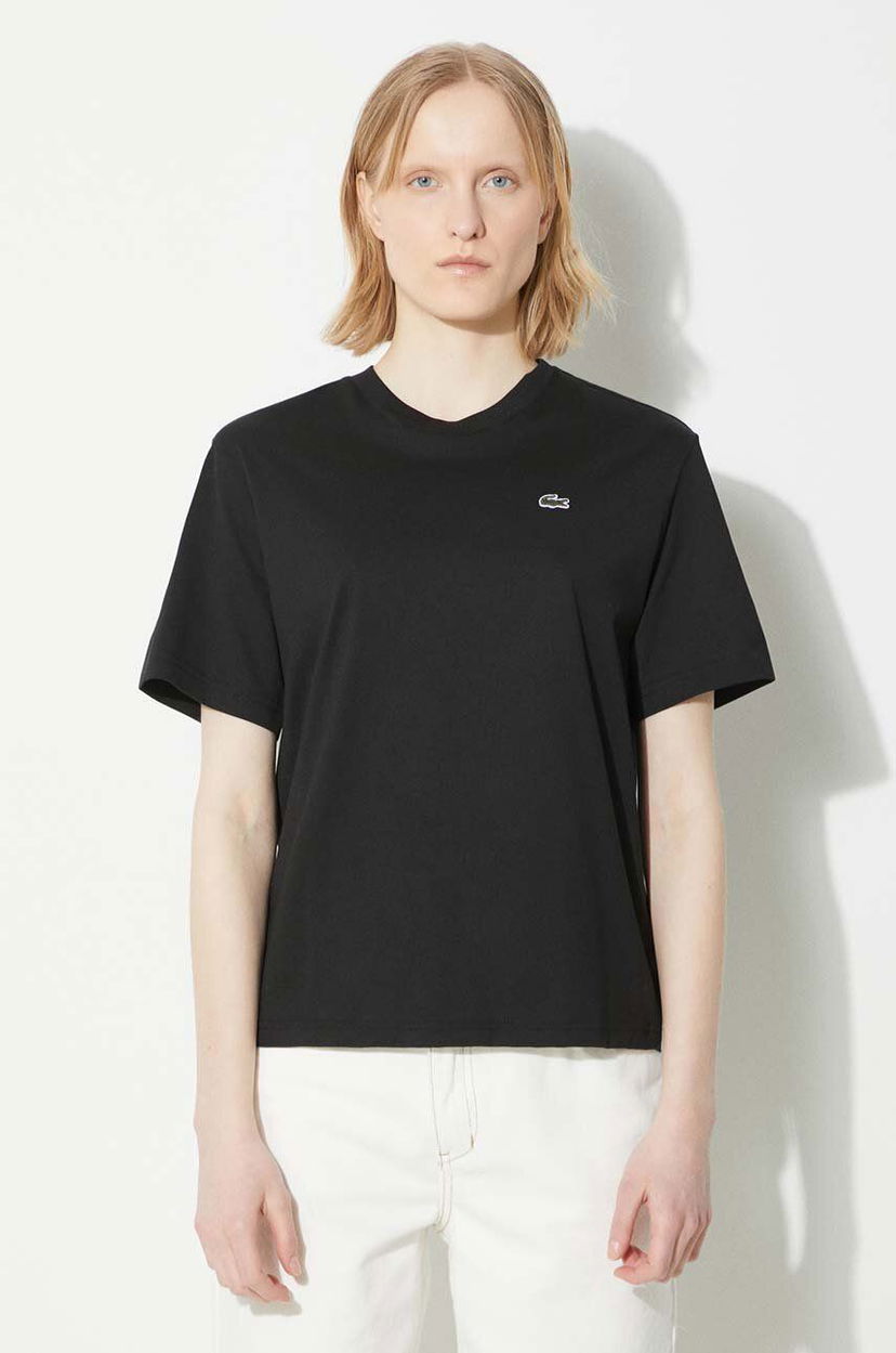 T-paita Lacoste T-Shirt Musta | TF7215