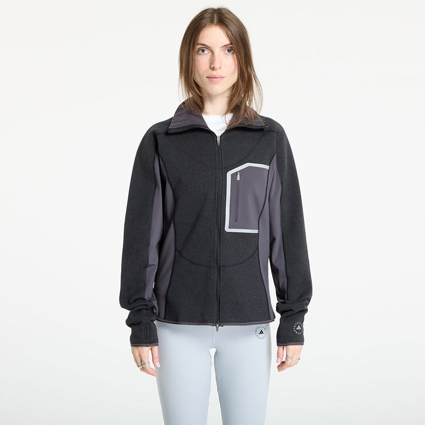 Takki adidas Performance Stella McCartney CLIMAWARM Running Midlayer Full-Zip Jacket Musta | JW2020