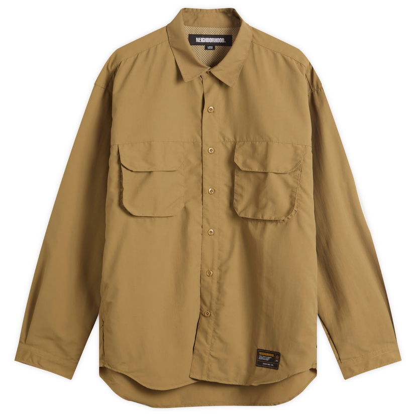 Paita Neighborhood Ventilation Field Shirt Beige | 252TSNH-SHM06-BEI