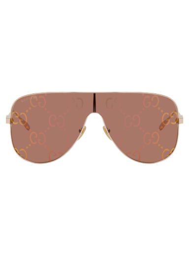 Aurinkolasit Gucci Gold Mask Sunglasses Vaaleanpunainen | GG1436S-003
