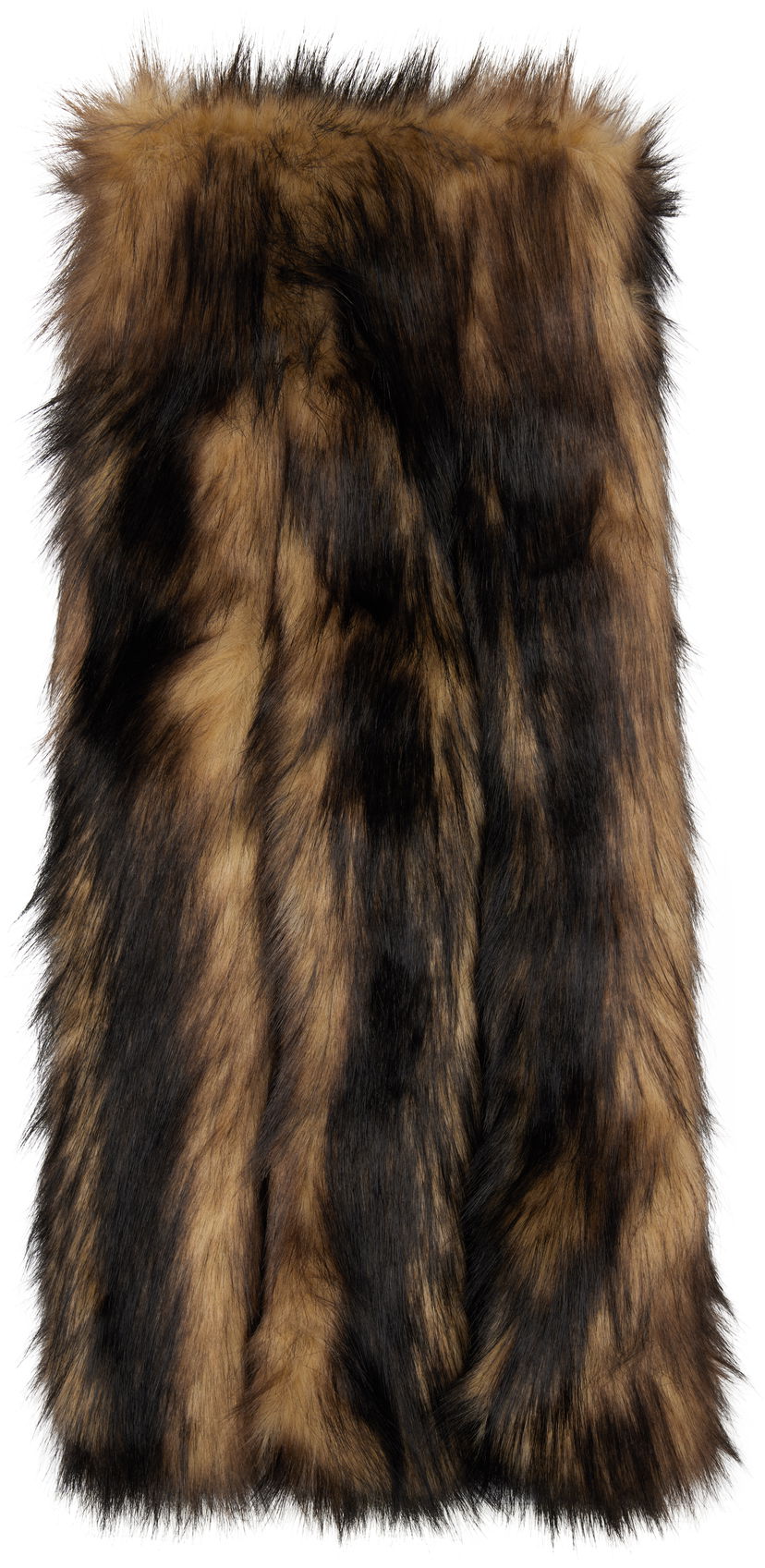 Huivi Simone Rocha Simone Rocha Triple Slit Faux Fur Scarf Ruskea | 1038 1255
