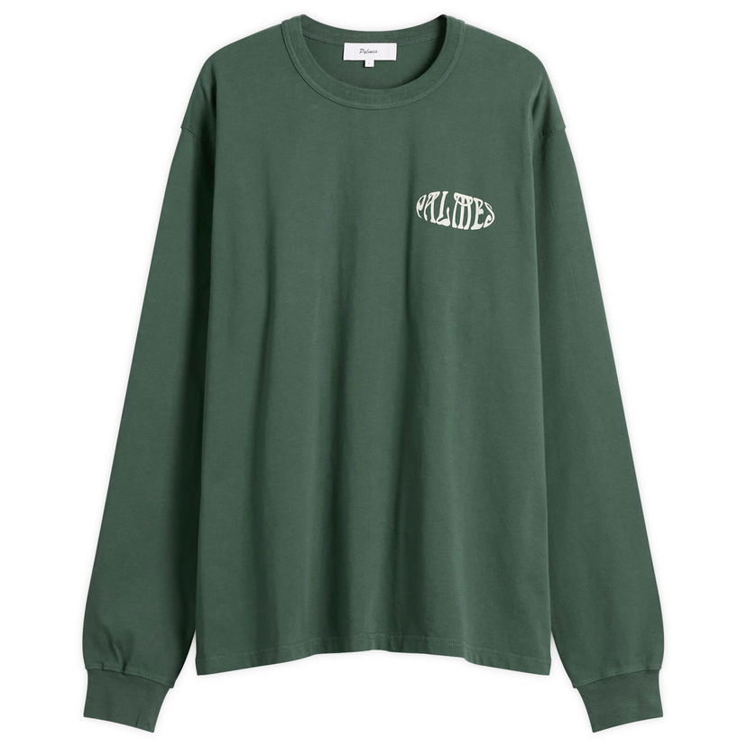 T-paita Palmes Angels Long Sleeve T-Shirt Vihreä | P15-0034-777