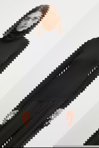 Villapaita Y-3 Y-3 Hooded Knit Turtleneck Top Musta | JX2301, 0