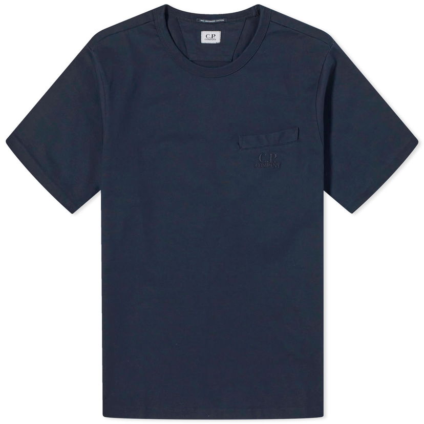 T-paita C.P. Company 30/2 Mercerized Jersey Twisted Pocket T-Shirt Tummansininen | CMTS123A-006203W-888