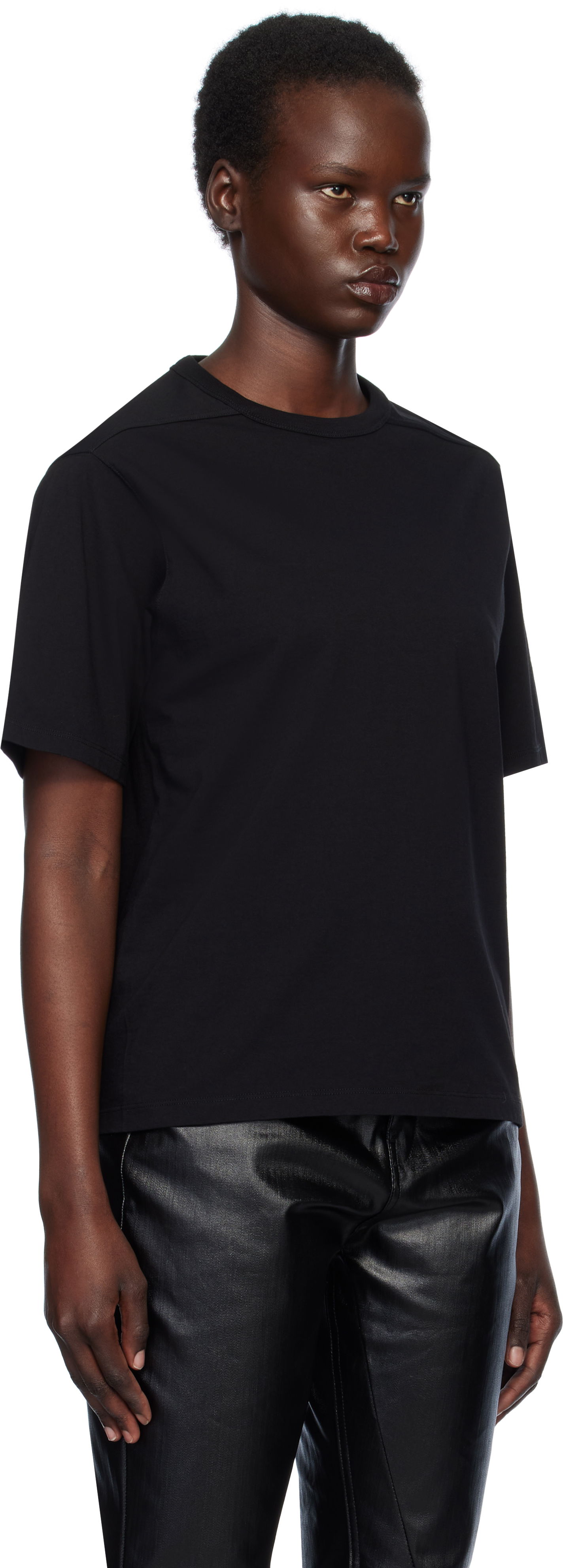 T-paita Rick Owens Rick Owens Hollywood Brad T-Shirt Musta | RP01E7200 JA, 1