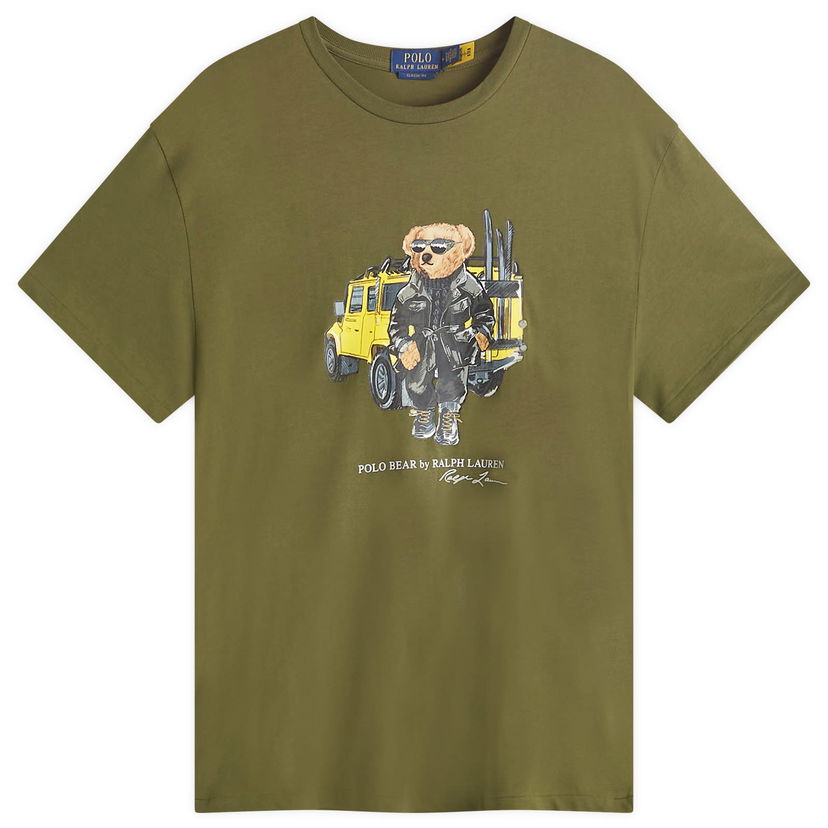 T-paita Polo by Ralph Lauren Defender Bear Graphic T-Shirt Vihreä | 710854497042