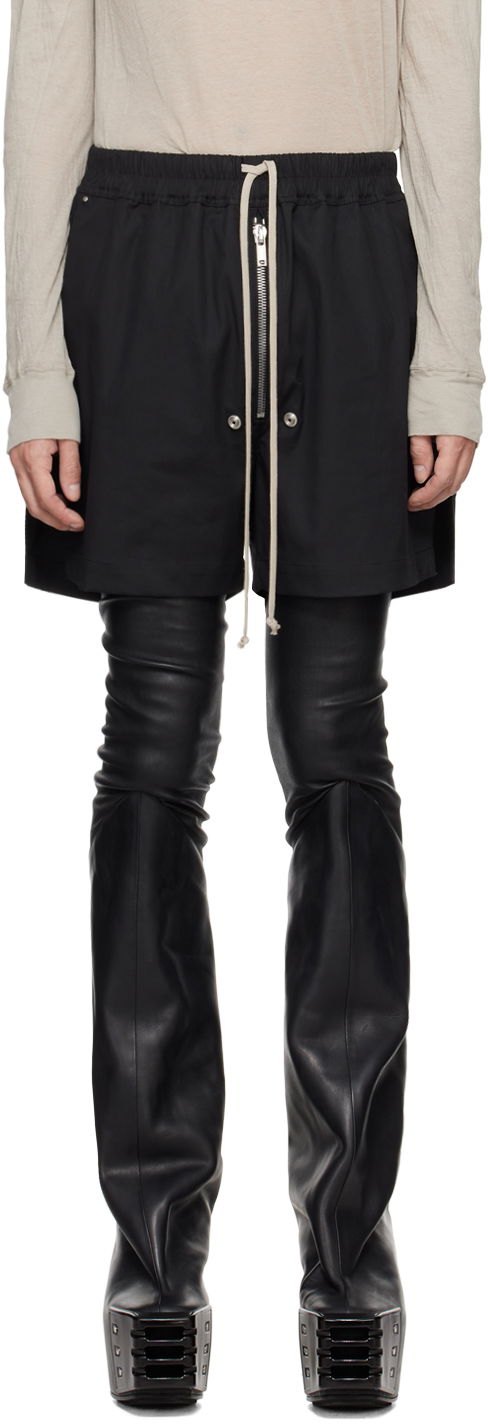 Shortsit Rick Owens Bela Shorts Musta | RU01D3391 TE