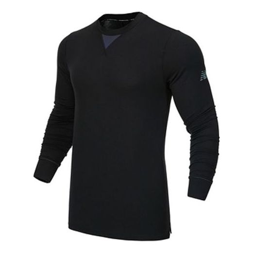 Villapaita New Balance Long Sleeve Running Top Musta | MT13290-BK
