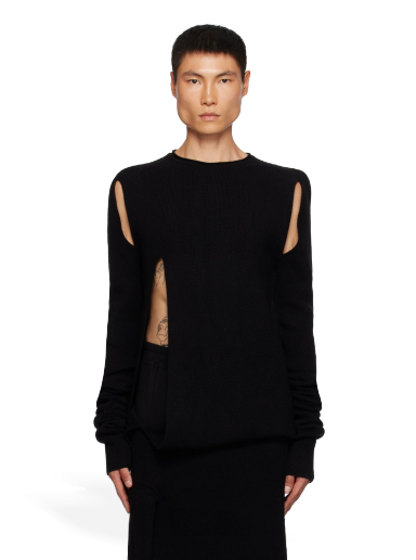 Villapaita Rick Owens Banana Sweater Musta | RR02C7688 CHWSR