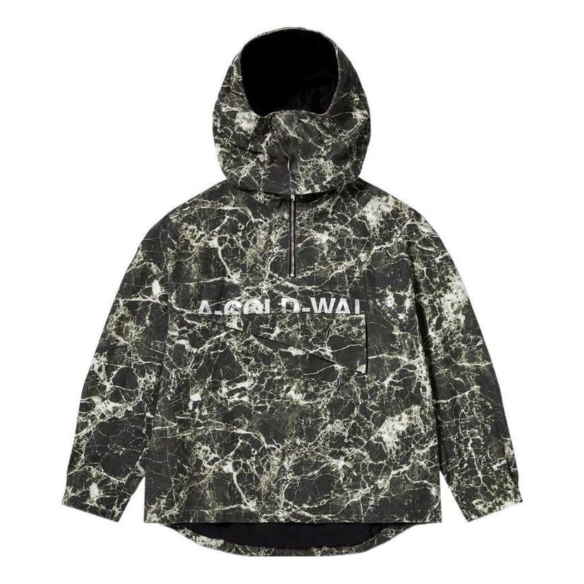 Tuulitakki A-COLD-WALL* Marble Print Kagool Jacket Musta | ACWMO133