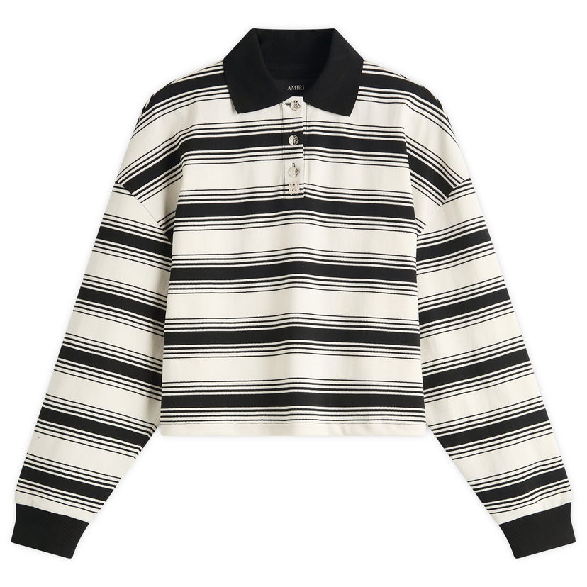 Poolopaita AMIRI Amiri MA Stripe Oversized Polo Top, Size Large Monivärinen | AWJYPO1008-188