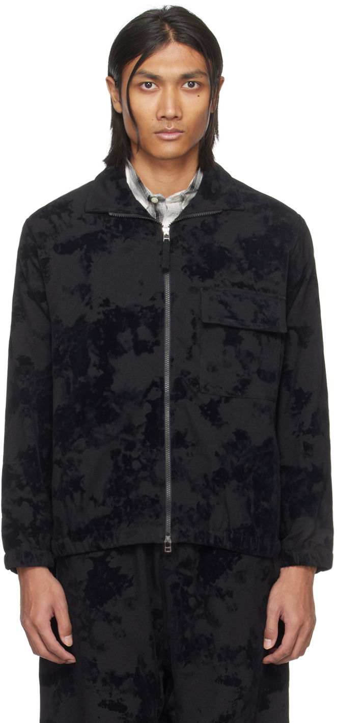 Tuulitakki Universal Works Universal Works K Track Jacket Musta | P2910