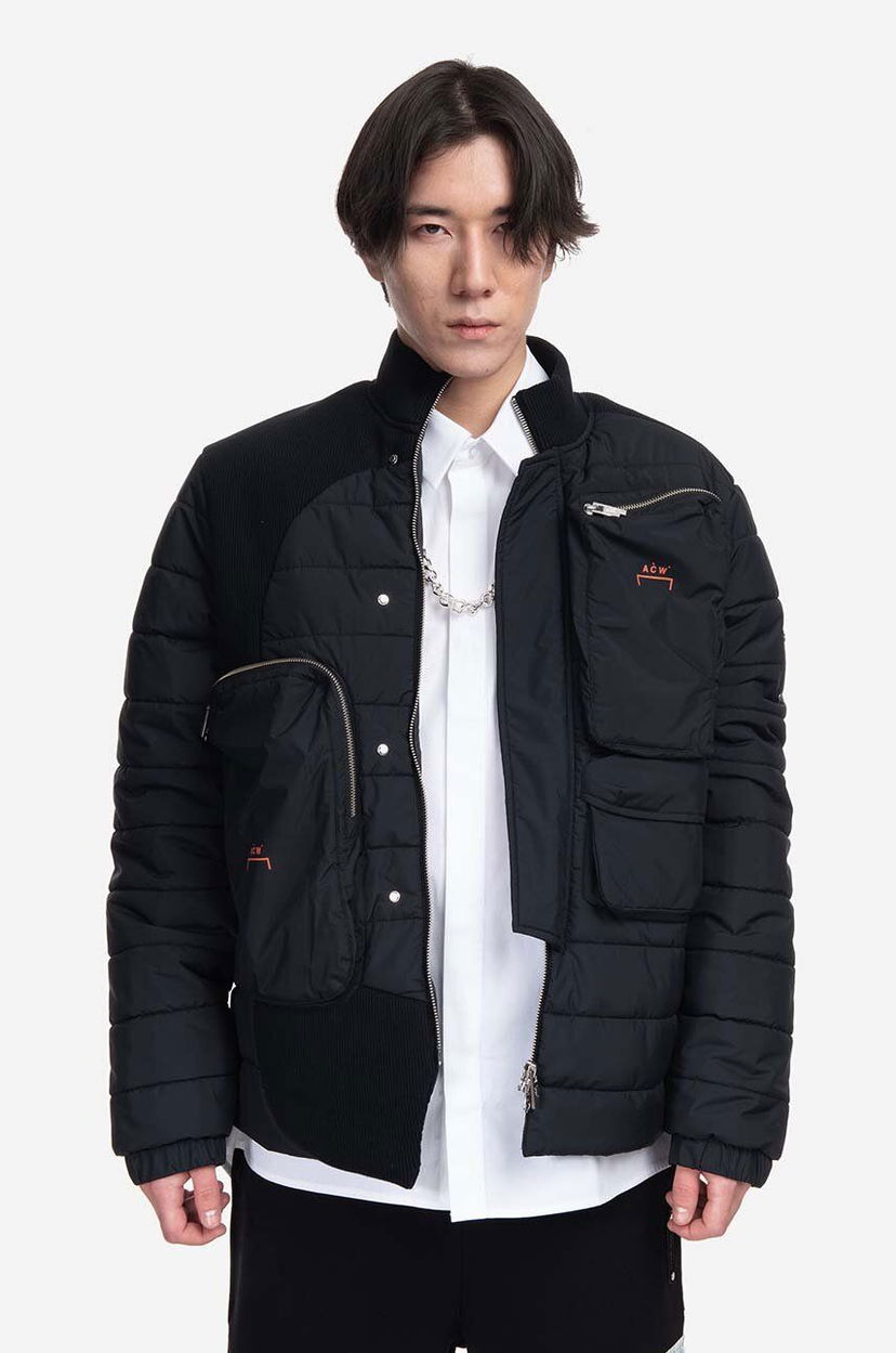 Puffer takki A-COLD-WALL* Asymmetric Padded Jacket Musta | ACWMO154