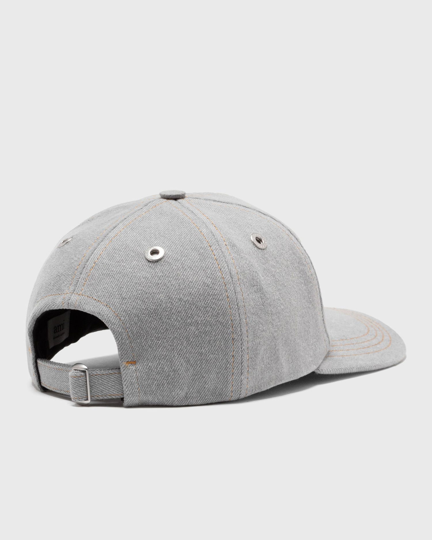 Korkki AMI Paris De Cœur Embroidery Denim Cap Harmaa | UCP006.DE0028, 1