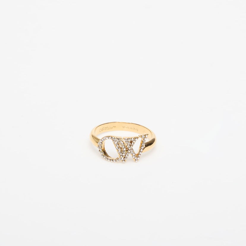 Sormus Off-White Off-White OW Ring with Rhinestones Keltainen | OWOC11AC99MET0017672