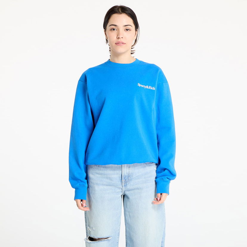 Villapaita Sporty & Rich Sporty & Rich Health is Wealth Crewneck Sweatshirt Sininen | ST071622300BL67