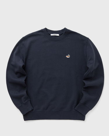 Huppari Edmmond Studios Crewneck Sweatshirt with Duck Patch Tummansininen | 325-40-02590, 1
