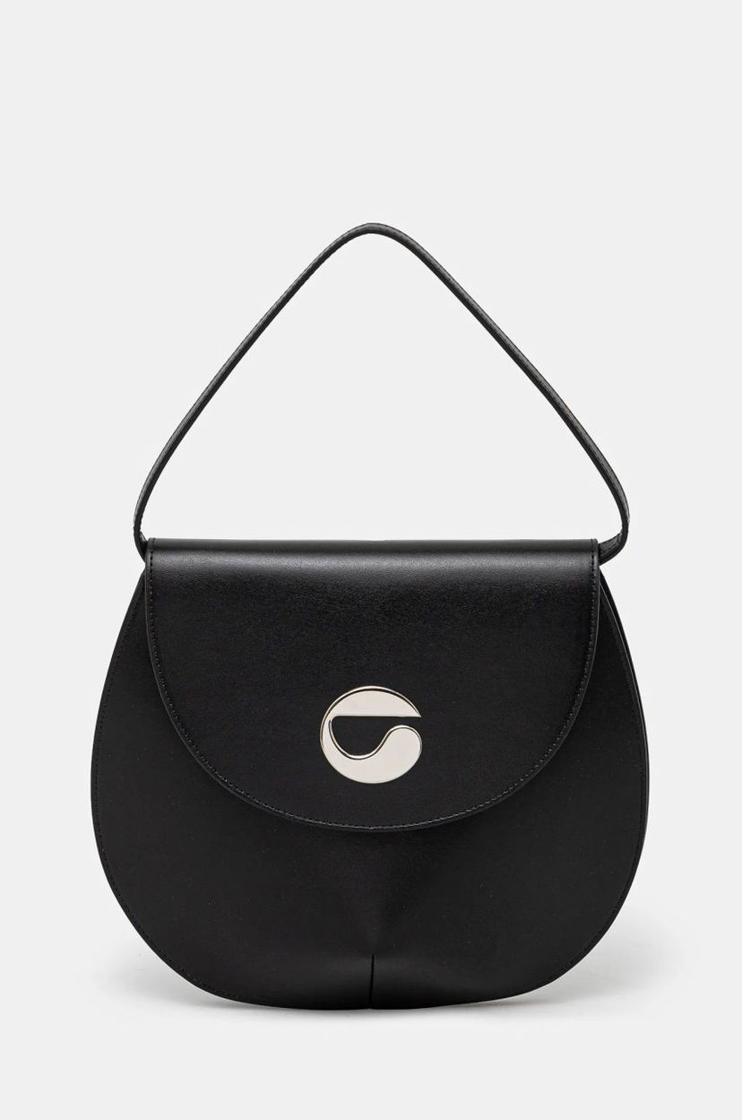 Käsilaukku Coperni Coperni U.F.O. Leather Handbag Musta | COPBA34405