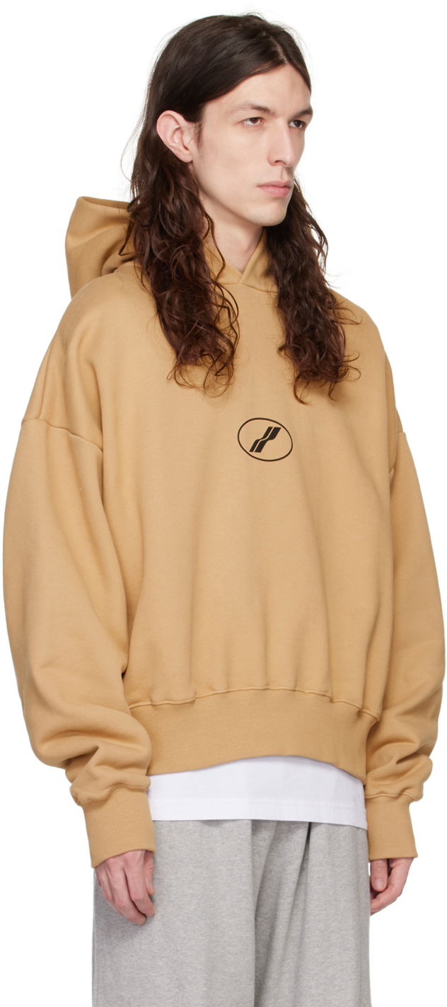 Huppari We11done Center Basic Hoodie Beige | WD-TH3-22-850-U-BG, 1